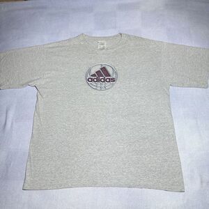 Vintage Y2K Adidas Chrome Basketball Logo Print Distressed‎ T-Shirt Size XL